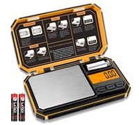 UNIWEIGH Digital Pocket Scale 200g/0.01g, Small Digital Scales, Precision Gram Scale, Mini Scale, Jewelry Scale, Kitchen Scale Great for Food, Coins (Battery Included)-Orange