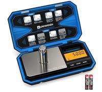 UNIWEIGH Digital Pocket Scales 200g/0.01g,Digital Gram Scales,Mini Food Scale with 50g Calibration Weight for Food,Powder,coffee,Coins,small items,Jewellry scale (Battery Included)-Blue