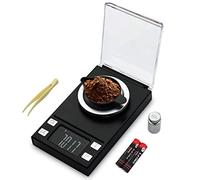 UNIWEIGH Milligram Scale 50g/0.001g,Precision MG Scale for Powder Medicine | Mini Carat Scale for Jewelry,Gem,Reloading,Lab,Professional Pocket Scale with Tare/PCS,Cal Weight,LCD Display,Powder Scoop