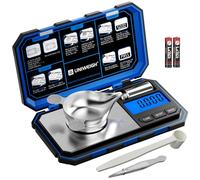 UNIWEIGH Milligram Scale Precision 0.001g/50g, Digital Jewelry Scale for Powder,Gold,Gem,Reloading,Micro Gram,Coins Scale 6 Units,Tare,Pocket mg Scale with Cal Weight