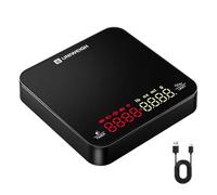 UNIWEIGH Mini Coffee Scale with Timer,Rechargeable Espresso Scale,2kg/0.1g Precision Scale for Espresso and Pour-Over Coffee, Portable Digital Kitchen Scale with Automatic Timing,Black