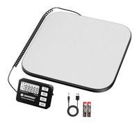 UNIWEIGH Postal Scale 440lb/0.35oz Accuracy,Digital Parcel Shipping Scales for Packages with PCS/Hold/Tare Function,Postage Scale for Small Business,Luggage,Warehouse,Home Use,Battery & USB-A Include
