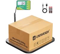UNIWEIGH Postal Scale,440lb/10g Shipping Scale for Packages with Hold/Tare/PCS Function,Heavy Duty Scale for Industrial/Parcel/Luggage/Warehouse/Home with Large Platform,Commercial Weight with Battery