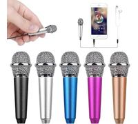 Uniwit Mini Portable Vocal/Instrument Microphone for Mobile Phone Laptop Notebook Apple iPhone Sumsung Android with Holder Clip (Silver)