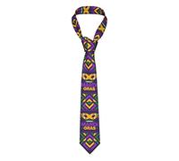 Uniwneds Autism Awareness Month Men'S Necktie Novelty Neck Ties For Men Teens Boys Fashion Ties, Mardi Gras 2024 Carnival Holiday-2, One size