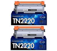 Uniwork Toner Cartridge Replacement for Brother TN2220 TN2010 Compatible with 7055 7060D 7070DW 7460DN 7360N 2130 2240 2240D 2250DN 2270DW 2840(Black, 2-Pack)