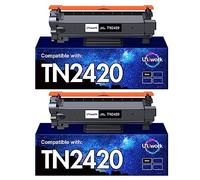 Uniwork Toner Cartridge Replacement for Brother TN2420 TN2410 Compatible with L2310D L2350DW L2370DN L2375DW L2710DW L2750DW L2710DN L2730DW L2510D L2530DW L2750DW (Black, 2-Pack)