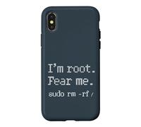 UNIX Command Sudo Stuff for Programmer Coder Developer Linux Case for iPhone X/XS