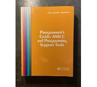 UNIX System V Release 4 Programmer's Guide Ansi C and Programming Support Tools