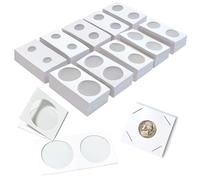 Unixing 1000Pcs Coin Flip 2x2 10 Assorted Sizes Coin Holders Flips for Colletors The Coin Collection Supplies The Coin Cardboard Coin Flips