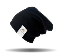 Uniyoung Kids Cotton Beanie Hat Toddler Child Spring Autumn Winter Warm Hat Hip Hop Slouchy Skull Cap Outdoor Home Headwear Skullies for 2-7 Years Boys and Girls (Black)