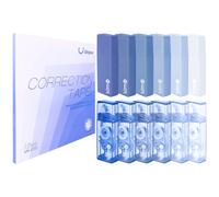 Unjoo Whiteout Correction Tape, Easy To Use Applicator for Instant Corrections Correct Wrong Writing At Any Time, For school, Office (Gradient Blue, 5M/196" x 0.2",12pack)