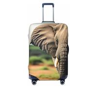 Unkhtt African Elephant Print Suitcase Cover Stretchable Luggage Protector for Hard Soft Shell Suitcases Travel