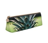Unkhtt Be a Pineapple Print Pencil Case Large Capacity Triangle Pouch for Pens Cases Student and School College