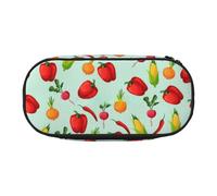 Unkhtt Beautiful Butterflies Print Large Capacity Pencil Pen Pouch Students Dual Zip School Stationery Makeup Storage