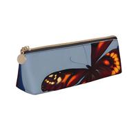 Unkhtt Beautiful Butterflies Print Pencil Case Large Capacity Triangle Pouch for Pens Cases Student and School College
