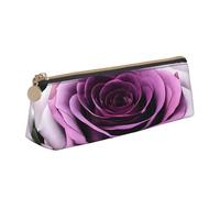 Unkhtt Black Blackgound Rose Print Pencil Case Large Capacity Triangle Pouch for Pens Cases Student and School College