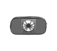Unkhtt Black Spider Print Clear Pencil Case for Kids Students Boys Girls Transparent Stationery Organizer