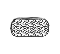 Unkhtt Black & White Leopard Print Clear Pencil Case for Kids Students Boys Girls Transparent Stationery Organizer
