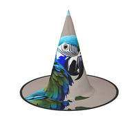 Unkhtt Blue Parrot Hugging 1 Print Adults Festive Hat Carnival Party Cosplay Costume Comfortable Cap For Headwear