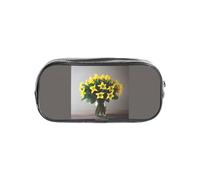 Unkhtt Bouquet of Daffodils 1 Print Clear Pencil Case for Kids Students Boys Girls Transparent Stationery Organizer