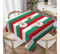 Unkhtt Bulgarian Flag Print Square Table Cover Dining Tablecloth for Holiday Kitchen Wedding Party Outdoor Use