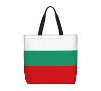 Unkhtt Bulgarian Flag Print Stylish Lightweight Bag Unisex Grocery Bag Functional Daily Use Travel Beach Work