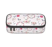 Unkhtt Cartoon Llama Alpaca Print Student Pencil Case 8.3 X 2 X 3.7in Pencil Pouch School Office Travel Pen Bag