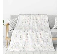 Unkhtt Colorful Hand Drawn Art With Boho Style Arrows Print Flannel Blanket Soft Cozy Lightweight Throw For Sofa Bed Living Room All-Season