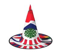 Unkhtt Costa Rica Flag Print Adults Festive Hat Carnival Party Cosplay Costume Comfortable Cap For Headwear