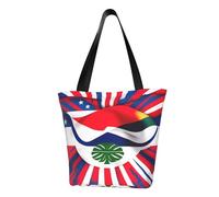 Unkhtt Costa Rica Flag Print Multi-Scene Shoulder Bag Beach Tote Versatile Carry Hiking Shopping Holiday Wear