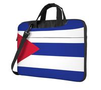 Unkhtt Cuban Flag Print Stylish Laptop Bag Portable Single-Shoulder Case For Briefcase For Work Travel