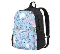 Unkhtt Cute Fish Print Large Capacity Backpack For Adults Daily Use Hiking Travel School Work Commuting