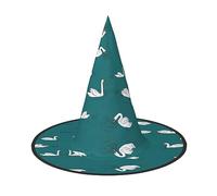 Unkhtt Cute Swans Print Adults Festive Hat Carnival Party Cosplay Costume Comfortable Cap For Headwear