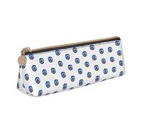 Unkhtt Evil Eyes Print Pencil Case Large Capacity Triangle Pouch for Pens Cases Student and School College
