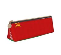 Unkhtt Flag of Belarus Print Pencil Case Large Capacity Triangle Pouch for Pens Cases Student and School College
