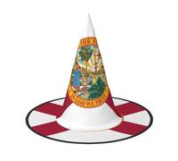 Unkhtt Flag Of Florida Print Adults Festive Hat Carnival Party Cosplay Costume Comfortable Cap For Headwear