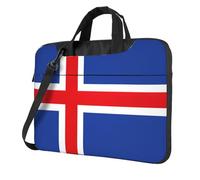 Unkhtt Flag Of Iceland Print Stylish Laptop Bag Portable Single-Shoulder Case For Briefcase For Work Travel