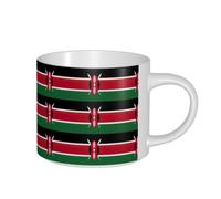 Unkhtt Flag of Kenya Print Large Capacity Ceramic Coffee Kitchen Home Office Adults Birthday Mugs Gift Sets