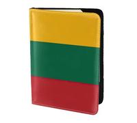 Unkhtt Flag of Lithuania Print 5.5in Passport Travel Document Wallet Case for Men and Women Compact and Secure