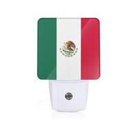 Unkhtt Flag of Mexico Print Night Light for Bedroom Bathroom Nightlight Illumination Home Decor Safety Lighting