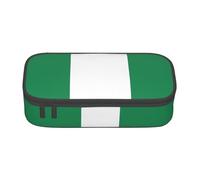 Unkhtt Flag of Nigeria Print Student Pencil Case 8.3 X 2 X 3.7in Pencil Pouch School Office Travel Pen Bag