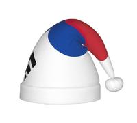 Unkhtt Flag of Republic of Korea Print Boys Girls Christmas Elf Hat Festive New Year for Xmas Holiday Santa Hats Gift