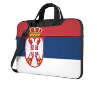 Unkhtt Flag Of Serbia Print Stylish Laptop Bag Portable Single-Shoulder Case For Briefcase For Work Travel