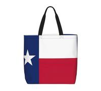 Unkhtt Flag Of Texas Print Stylish Lightweight Bag Unisex Grocery Bag Functional Daily Use Travel Beach Work