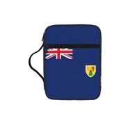 Unkhtt Flag of The Turks and Caicos Islands Print Bible Storage Bag Scripture Holder Waterproof Cover Travel Church Everyday Storage