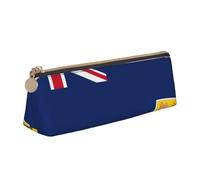 Unkhtt Flag of The Turks and Caicos Islands Print Pencil Case Large Capacity Triangle Pouch for Pens Cases Student and School College