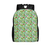 Unkhtt Flamingo Love Flowers Print Stylish Unisex Large Capacity Backpack For Work Travel Camping Outdoor Adventures