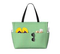 Unkhtt Fresh Tropical Fruit Avocado Print Comfortable Travel Bag Beach Tote Summer Vacation Picnic Camping Stylish Accessory