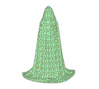 Unkhtt Fresh Tropical Fruit Avocado Print Unisex Comfort Hooded Cape For Cosplay Costume Festival Carnival Wizard Robes
